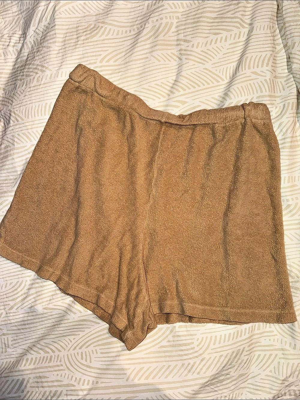 DONNI The Eco-Terry Shorts Latte Brown Large